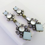 Kania Pastel Blue Geo Art Deco Earrings